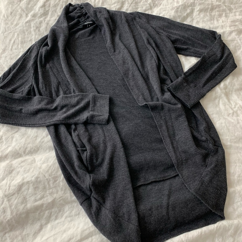 Charcoal grey cardigan 🍁
